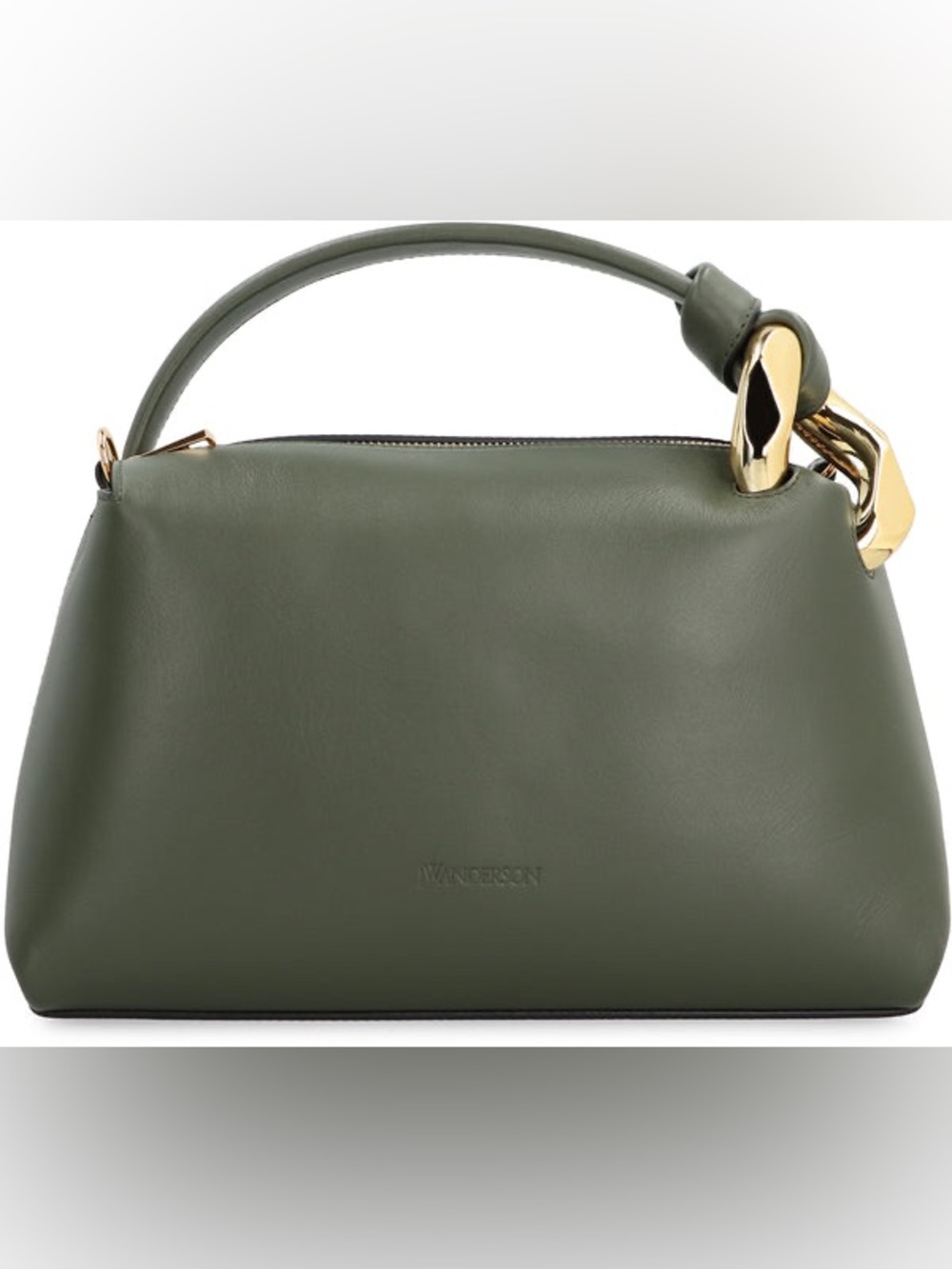 JW ANDERSON Corner Leather handbag Green - Picture 2 of 5